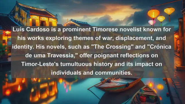 Video thumbnail for Exploring Literary Gems: Top 10 Renowned Writers from Timor-Leste