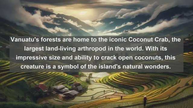 Video thumbnail for Unveiling Vanuatu's Wildlife Wonders: Top 10 Native Fauna Revealed