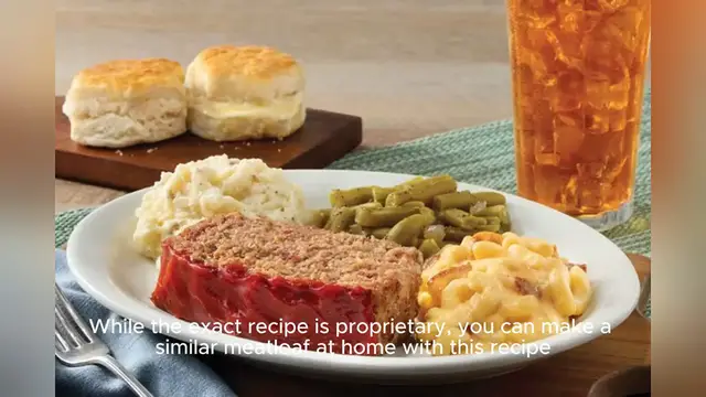Video thumbnail for cracker barrel meatloaf recipe