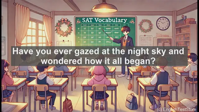 Video thumbnail for 5000 Must Know SAT Vocabulary - Cosmogony: Understanding the Origin of the Universe