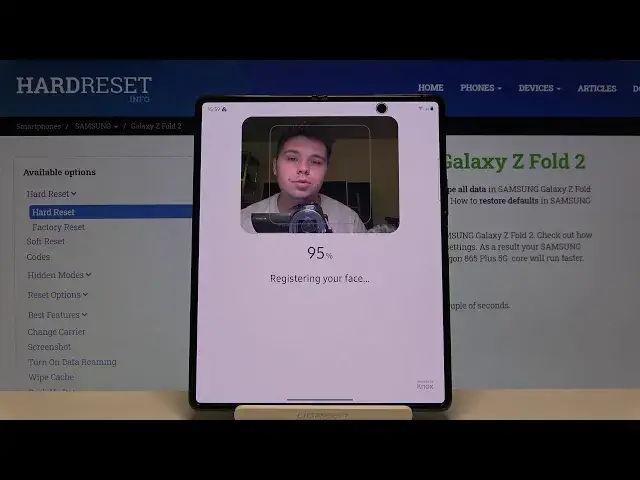 'Video thumbnail for How to Set Up Face Unlock in Samsung Galaxy Z Fold 2 – Face Recognition'