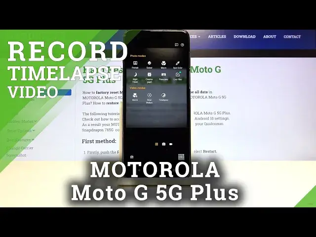 Video thumbnail for How to Record Timelapse in Motorola Moto G 5G Plus- Recording Options