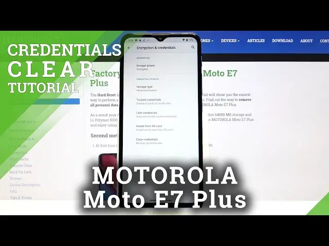 'Video thumbnail for How to Remove All Certificates in Motorola Moto E7 Plus - Clear Credentials Tutorial'