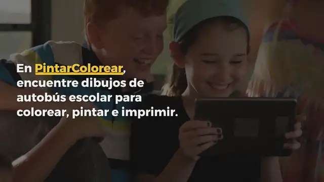 Video thumbnail for Dibujos de autobus escolar para colorear