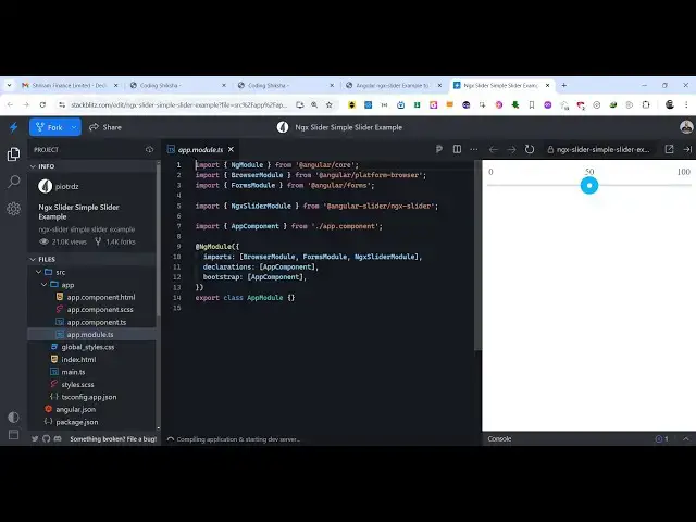 Video thumbnail for Angular ngx-slider Example to Build Number Slider Form Input Field in Browser Using TypeScript