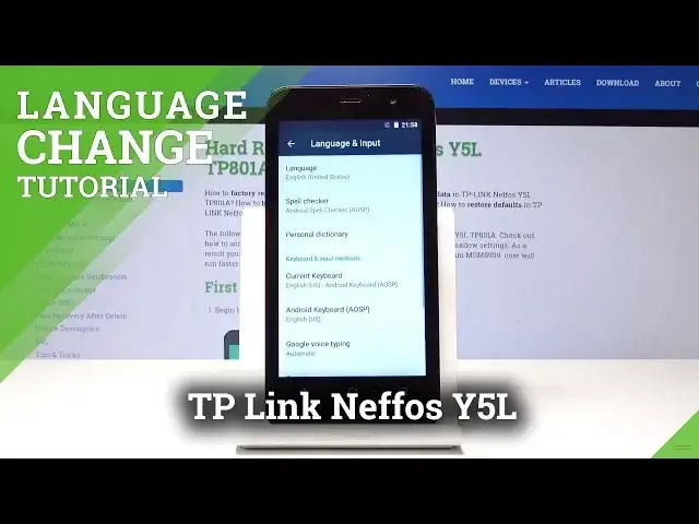 'Video thumbnail for How to Change Language in TP-LINK Neffos Y5L - Language Settings'