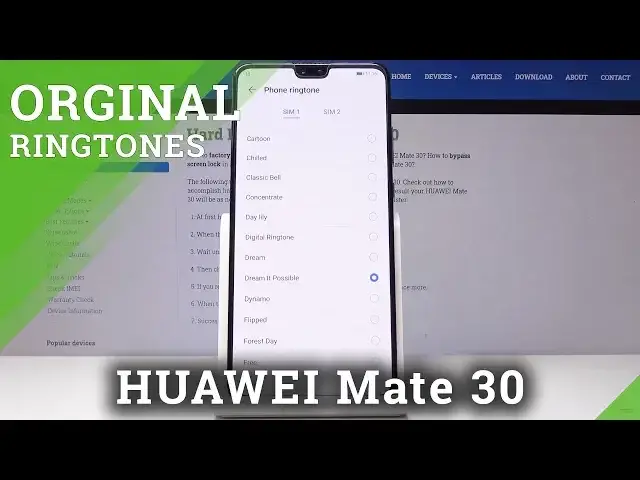 'Video thumbnail for How to Change Ringtone in HUAWEI Mate 30 - ORGINAL RINGTONE LIST in MATE 30'