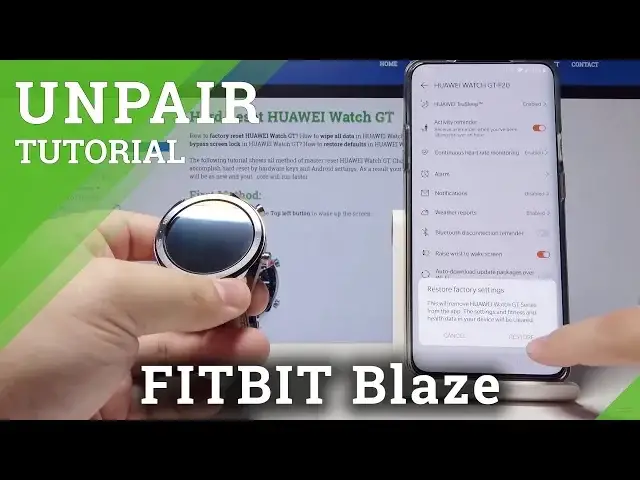 Video thumbnail for How to Unpair FITBIT Blaze - Disconnect FITBIT from App