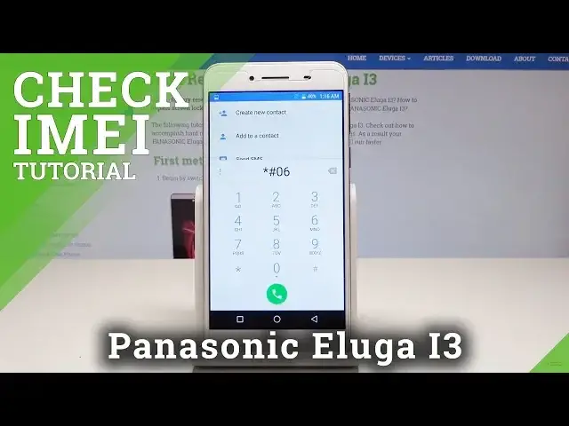 'Video thumbnail for How to Check IMEI in Panasonic Eluga I3 - Locate Serial Number'