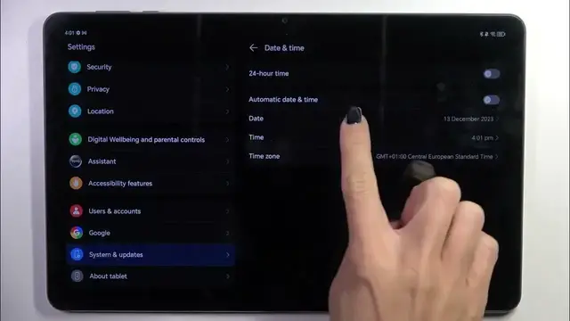 Video thumbnail for How to Manage Date and Time on Honor Pad X9? | Time Settings