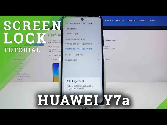 'Video thumbnail for How to Set Up Screen Lock on HUAWEI Y7A – Change Screen Lock'