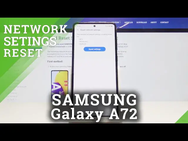 'Video thumbnail for How to Reset Network Settings on SAMSUNG Galaxy A72 – Reset Network and Bluetooth'