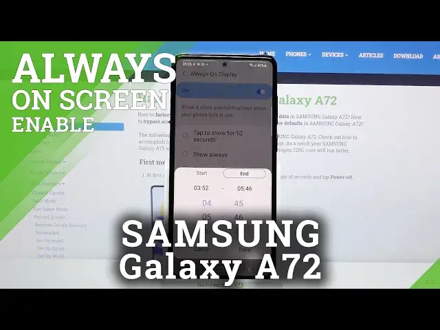 'Video thumbnail for How to Turn On Always on Display on SAMSUNG Galaxy A72 – Activate AOD'