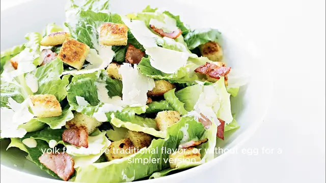 Video thumbnail for Caesar salad dressing recipe
