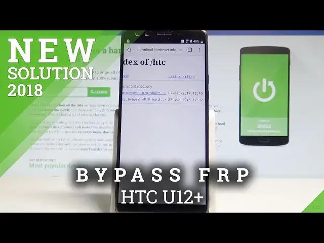 Video thumbnail for How to Bypass Google Verification on HTC U12+ - Unlock FRP / Remove FRP |HardReset.Info