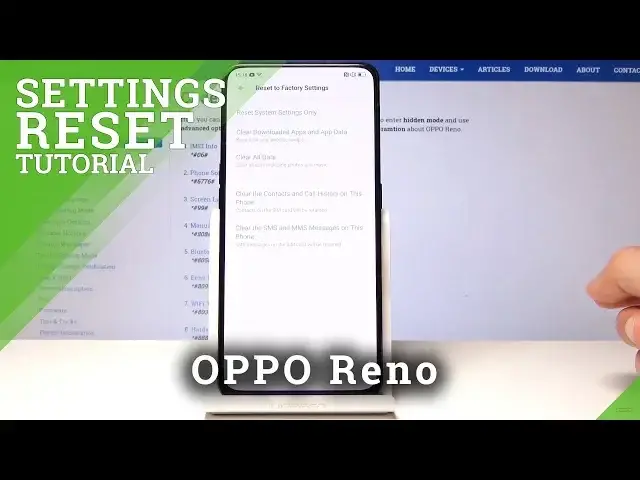 'Video thumbnail for How to Reset Settings in OPPO Reno - Restore OPPO Settings'