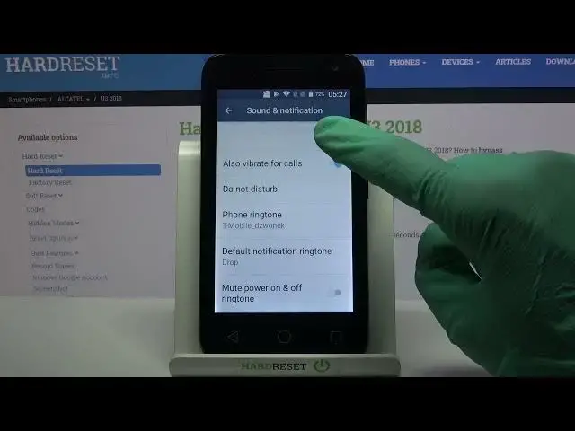 'Video thumbnail for ALCATEL U3 2018 – Find / Change Vibration Mode Settings'