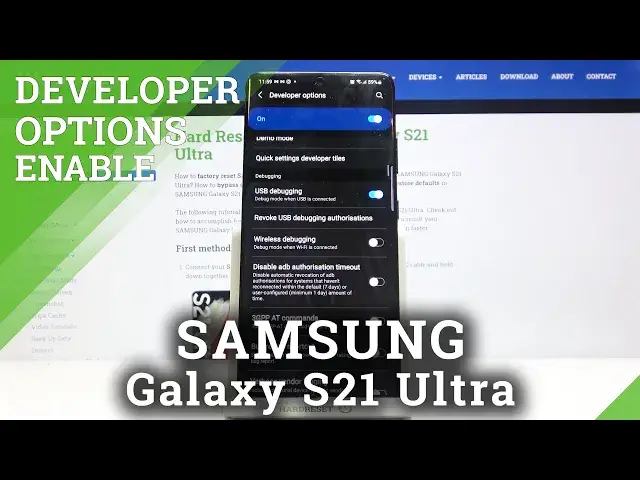 'Video thumbnail for How to Enable USB Debugging on SAMSUNG Galaxy S21 Ultra – Developer Features'