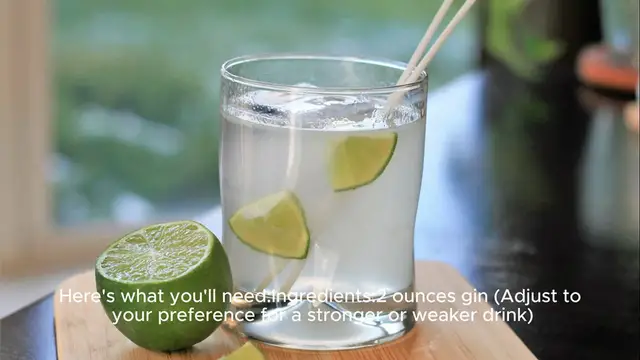 Video thumbnail for Gin and tonic recipe