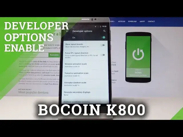 'Video thumbnail for How to Enable Developer Options in Bocoin K800 - Activate Advanced Features'