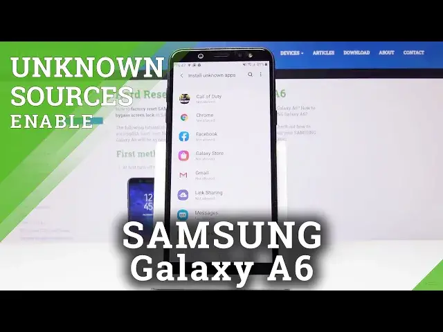 'Video thumbnail for How to Allow Unknown Sources on SAMSUNG Galaxy A6 – Download And Install Apps From Unknown Sources'