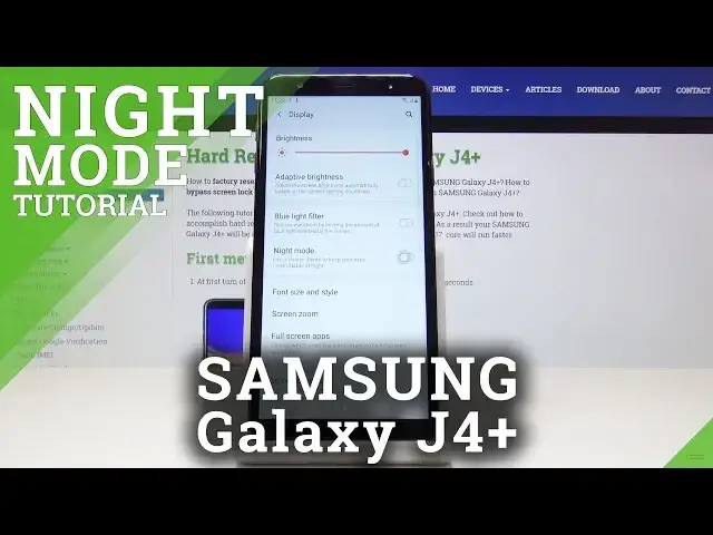 'Video thumbnail for How to Enable Night Mode in SAMSUNG Galaxy J4+ - Eye Comfort Mode'