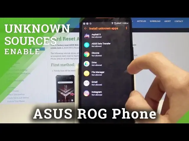 'Video thumbnail for Unknown Sources in ASUS ROG Phone - Allow App Installation'