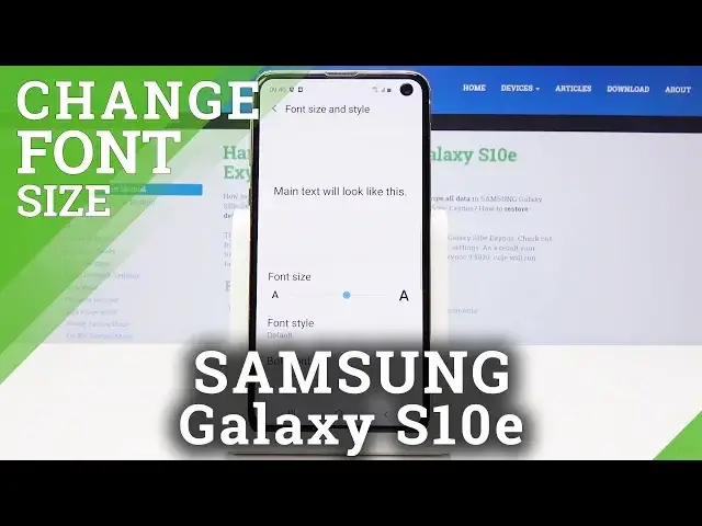'Video thumbnail for How to Change Font Size in Samsung Galaxy S10e – Samsung Font Settings'