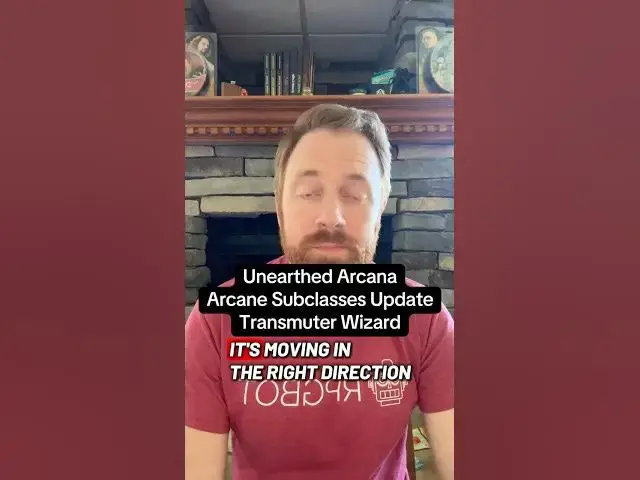 Video thumbnail for DnD’s Transmuter Wizard in Unearthed Arcana