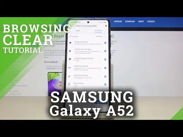 'Video thumbnail for How to Clear Browsing Data in SAMSUNG Galaxy A52 – Delete Visited Webpages & Cookies'