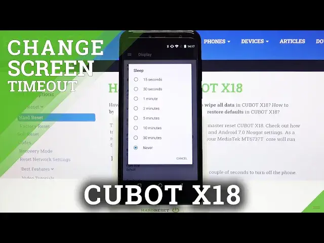 'Video thumbnail for How to Change Screen Timeout on CUBOT X18 – Set Up Screen Timeout'