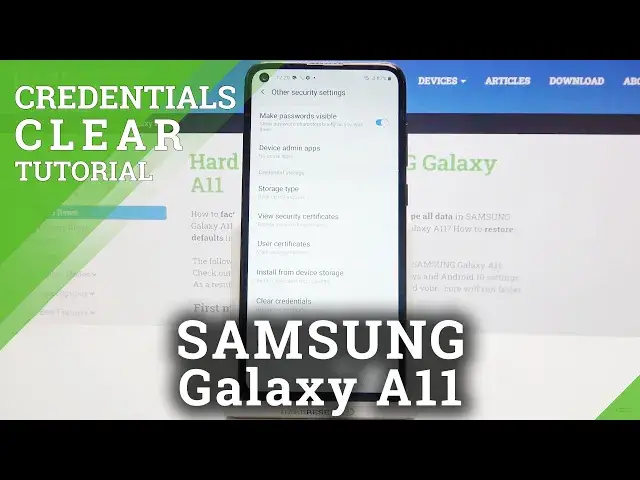 'Video thumbnail for How to Clear Credentials on SAMSUNG Galaxy A11 – Clear All Licenses'