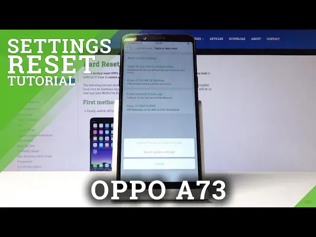 'Video thumbnail for How to Reset Settings in OPPO A73 – Reset Default Configuration'