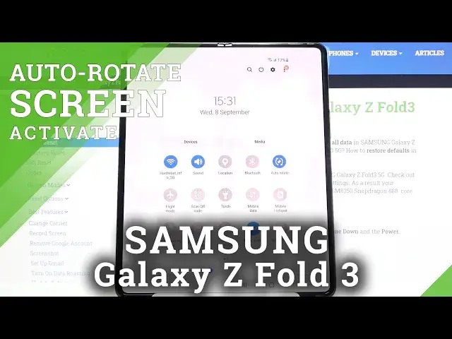 'Video thumbnail for How to Turn On Auto-Rotate Screen on SAMSUNG Galaxy Z Fold 3 – Auto-Rotation'