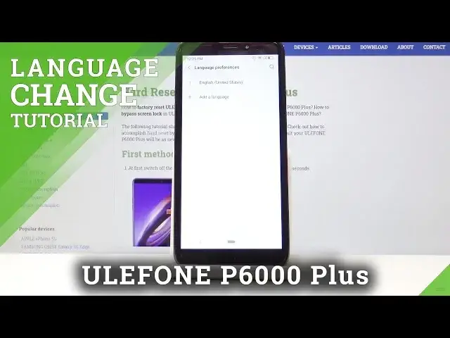 Video thumbnail for How to Change Language in ULEFONE P6000 Plus - Language Settings