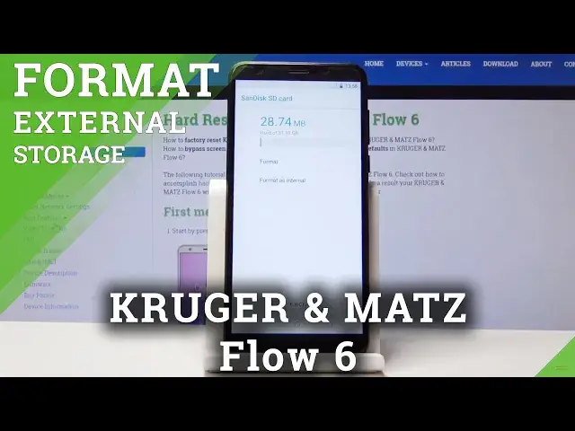 Video thumbnail for How to Clear External Storage in KRUGER & MATZ Flow 6 - Format SD