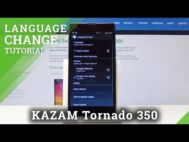 Video thumbnail for How to Change Language in KAZAM Tornado 350 - Update Region in Android