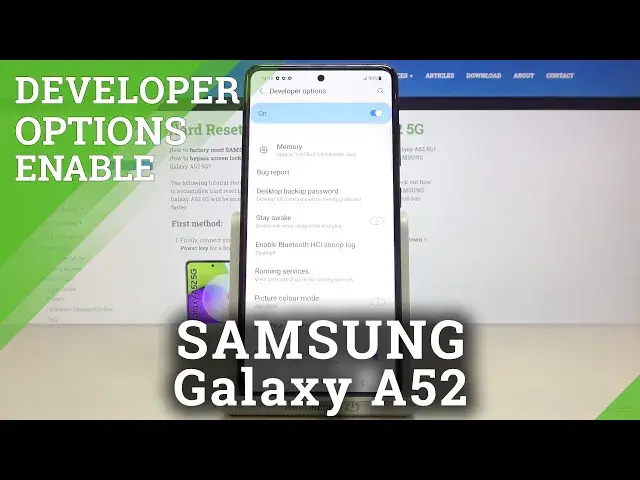 'Video thumbnail for Developer Mode in SAMSUNG Galaxy A52 – Allow Developer Features'