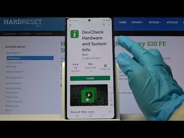 'Video thumbnail for How to Download DevCheck App on SAMSUNG Galaxy S20 FE – Check Hardware & System Info'