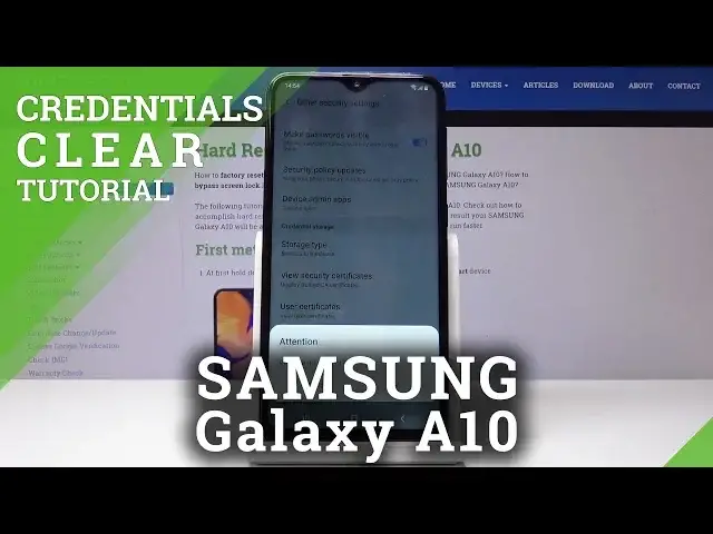 'Video thumbnail for How to Delete Certificates and Licenses in SAMSUNG Galaxy A10 - Clear Credentials'