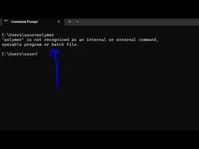Video thumbnail for How to fix polymer is not Recognized as Internal and External Command Operable Program