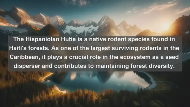 Video thumbnail for Discover Haiti's Natural Treasures: Top 10 Native Animals