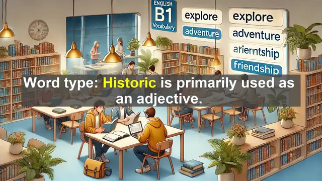 Video thumbnail for 2500 Must Know CEFR B1 Vocabulary - Understanding 'Historic': Connecting Past and Present