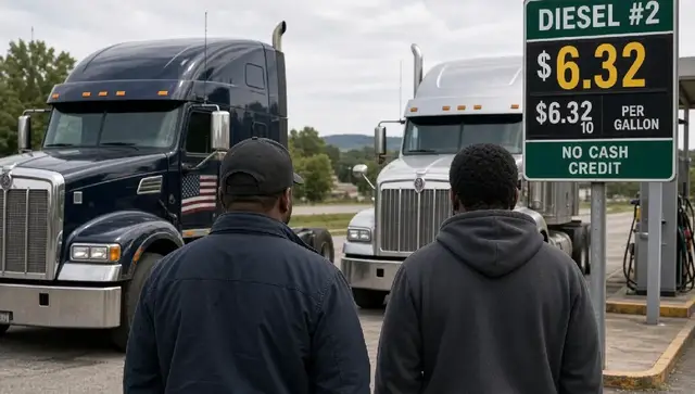 Video thumbnail for America's truckers issue dire warning as soaring diesel costs threaten 'domino effect' [Best (720p)]