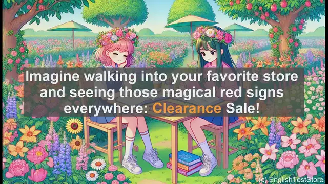 Video thumbnail for 5000 Must Know SAT Vocabulary - Clearance: More Than Just a Sale - SAT Vocabulary Explained