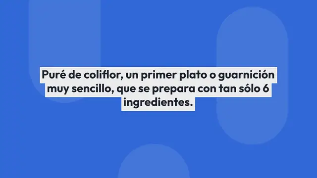 Video thumbnail for Puré de Coliflor