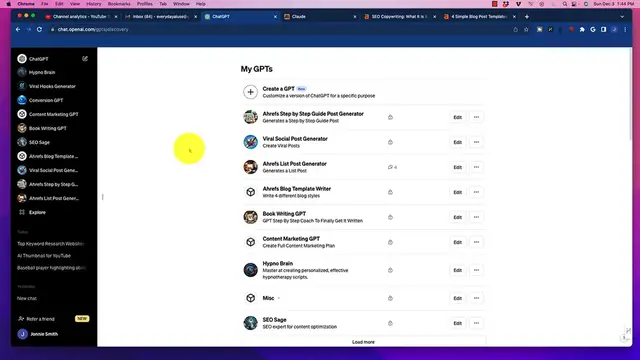 Video thumbnail for Custom GPT For List Post - Using AHREFS Template (Ai)