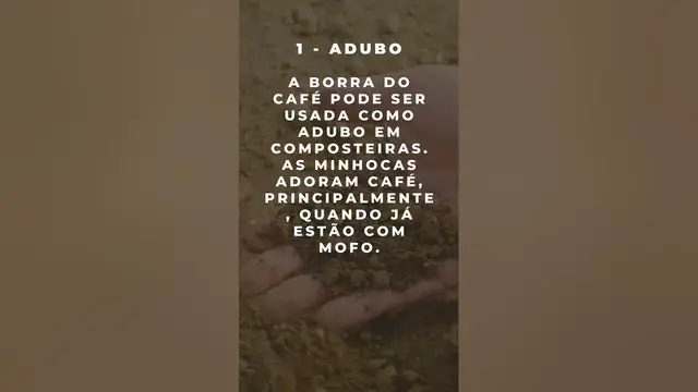 Video thumbnail for Usos incríveis para a borra de café