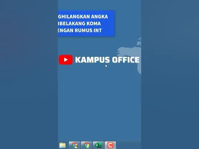 Video thumbnail for CARA MENGHILANGKAN ANGKA DI BELAKANG KOMA DENGAN RUMUS INT DI EXCEL
