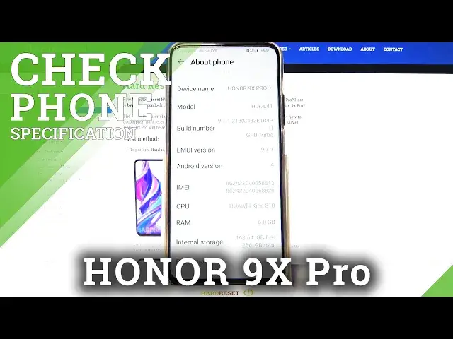 'Video thumbnail for How to Open & Check Phone Specifications in HUAWEI Honor 9x Pro - Enable Device Information'